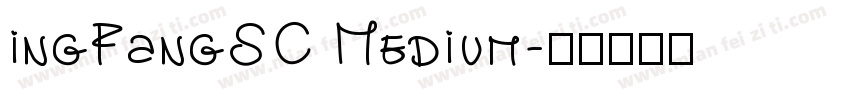 ingFangSC Medium字体转换